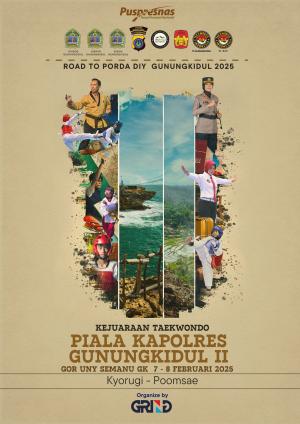 Kejuaraan KAPOLRES GUNUNG KIDUL TAEKWONDO CHAMPIONSHIP II TH.2025 Pengkab TI GK - GRIND ti-putrabangsabanyumas.com